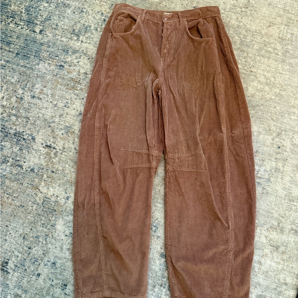 We The Free Brown Corduroy Pants Relaxed Fit